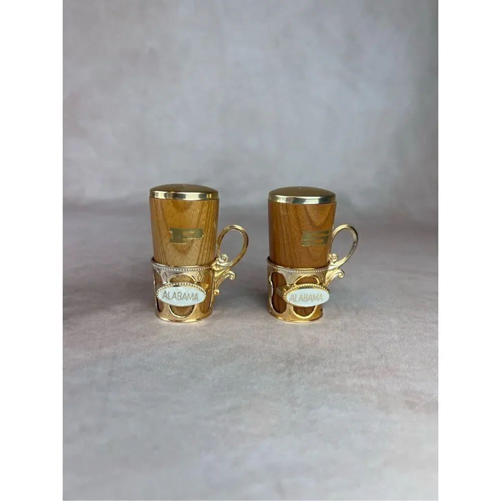 Vintage Alabama Salt and Pepper Shakers